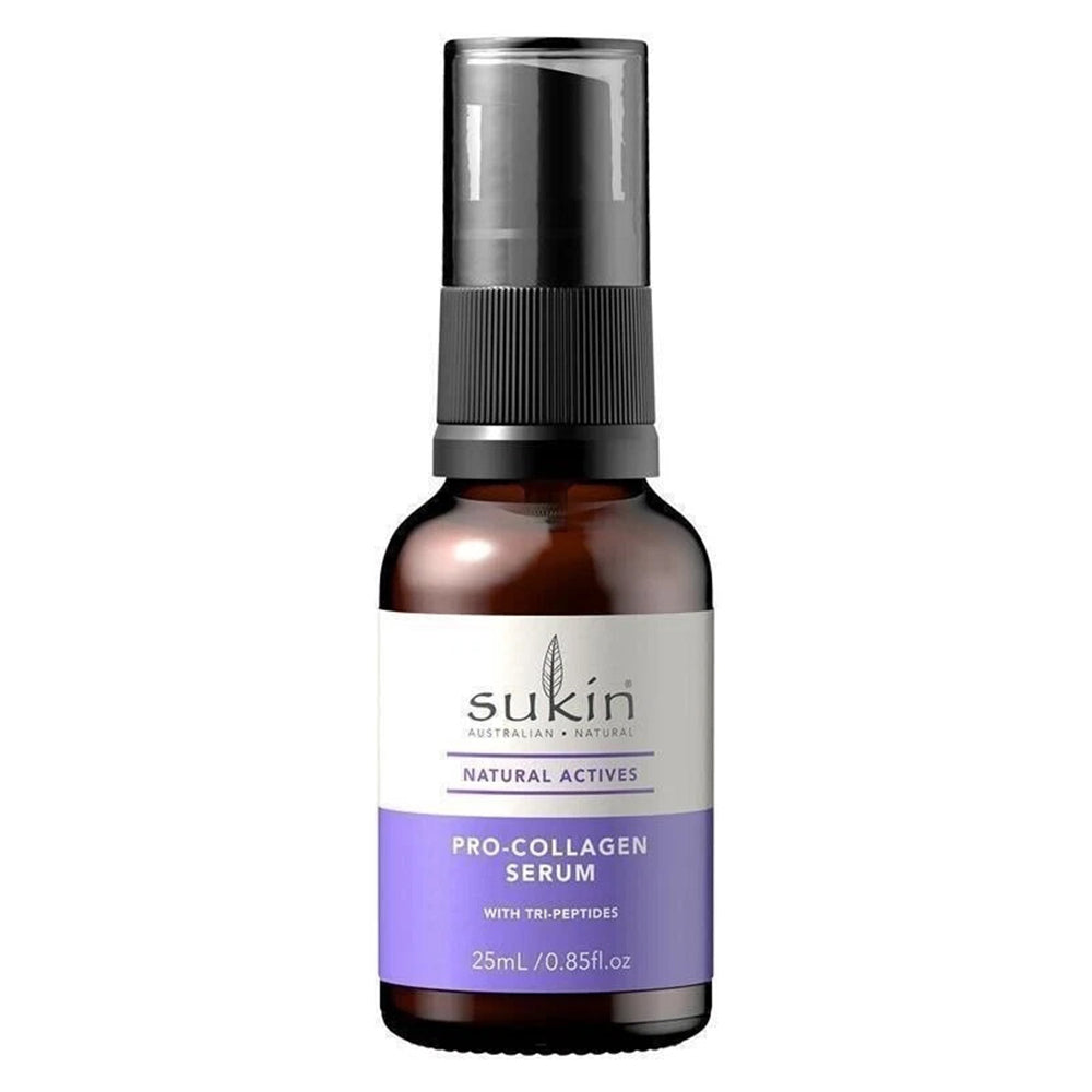 Sukin Natural Actives Pro Collagen Serum with Tri Peptides Reduce Fine Lines and Wrinkles 0.85Oz (25ml)
